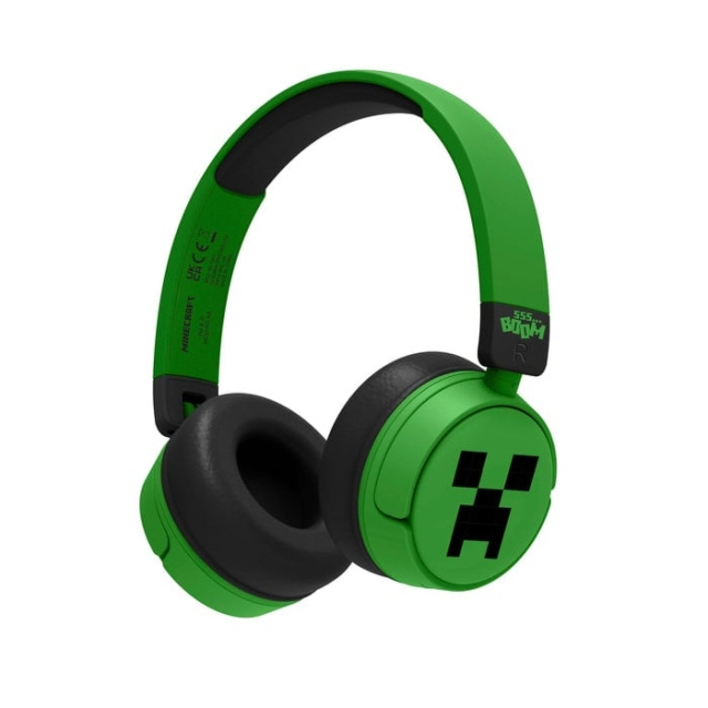 OTL Bluetooth-kuulokkeet, joissa on erillinen ohjain - Minecraft Vihreä ryhmässä KODINELEKTRONIIKKA / Ääni & Kuva / Kuulokkeet & Tarvikkeet / Kuulokkeet @ TP E-commerce Nordic AB (D18842)