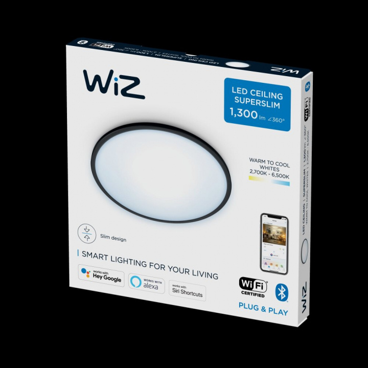 WiZ SuperSlim WiZ Katto 14W B RD 27-65K TW ryhmässä KODINELEKTRONIIKKA / Valaistus / Kattolamput @ TP E-commerce Nordic AB (D18849)