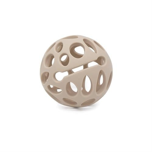 Magni Pehmopallo LFGB silikonista, jossa on tuntopinnat, beige - (5733) ryhmässä LELUT, TUOTTEET LAPSILLE JA VAUVOILLE / Vauvatuotteet / Tutit & Hammasrenkaat @ TP E-commerce Nordic AB (D18875)