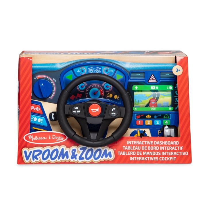 Melissa & Doug Vroom ja Zoom interaktiivinen kojelauta (41705) ryhmässä LELUT, TUOTTEET LAPSILLE JA VAUVOILLE / Lelut vauvoille (0-3v) / Toiminnalliset lelut @ TP E-commerce Nordic AB (D18882)