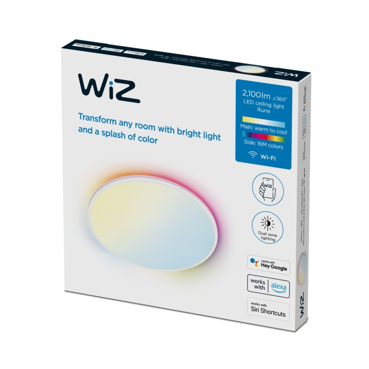 WiZ Aura Smart kattovalaisin - Valkoinen ryhmässä KODINELEKTRONIIKKA / Valaistus / Kattolamput @ TP E-commerce Nordic AB (D18906)
