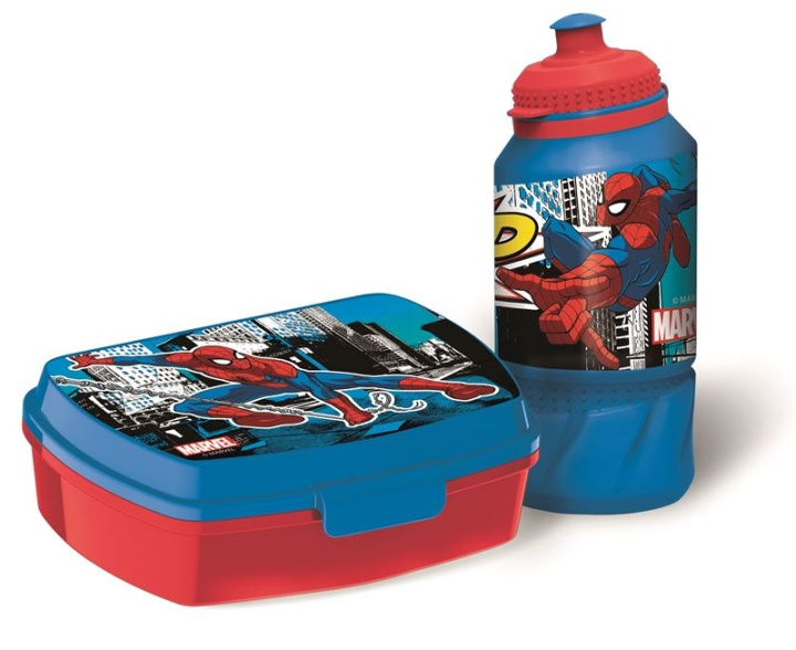 Marvel Suuri - Lounaslaatikko ja vesipullo - Hämähäkkimies (51373) ryhmässä LELUT, TUOTTEET LAPSILLE JA VAUVOILLE / Syö ja juo / Lasten astiat @ TP E-commerce Nordic AB (D18907)