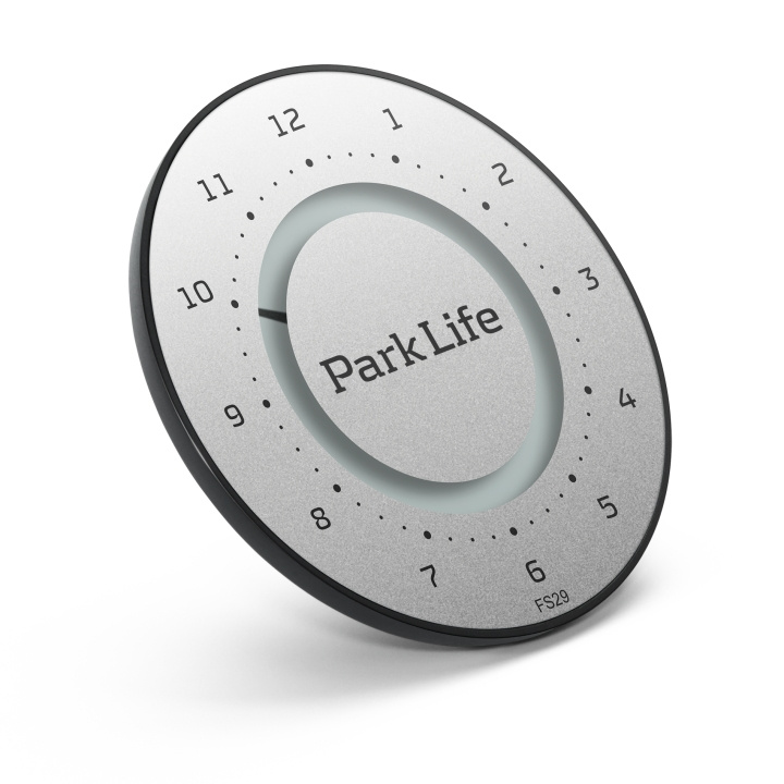 ParkOne Park Life - Elektroninen pysäköintikiekko Titanium Silver ryhmässä URHEILU, VAPAA-AIKA JA HARRASTUS / Hauskat tavarat / Älylaitteet @ TP E-commerce Nordic AB (D18951)