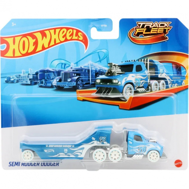 Hot Wheels Rack Fleet Semi Rodger Dodger (HVF03) ryhmässä LELUT, TUOTTEET LAPSILLE JA VAUVOILLE / Leikkikalut, Askartelu &Pelit / Leikkiautot @ TP E-commerce Nordic AB (D18954)