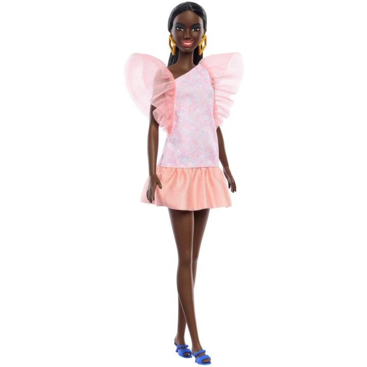 Barbie Fashionistas Persikka Puffy (HRH14) ryhmässä LELUT, TUOTTEET LAPSILLE JA VAUVOILLE / Leikkikalut, Askartelu &Pelit / Nuket & Tarvikkeet @ TP E-commerce Nordic AB (D18979)
