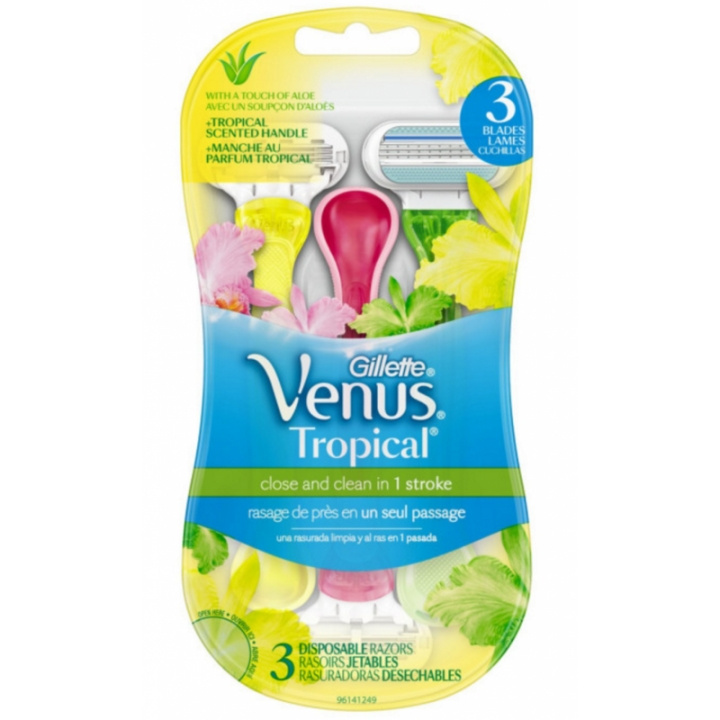 Gillette Venus - trooppinen dispo 3ct ryhmässä KAUNEUS JA TERVEYS / Hiukset &Stailaus / Sheivaus ja trimmaus / Partahöylät & Tarvikkeet @ TP E-commerce Nordic AB (D18990)