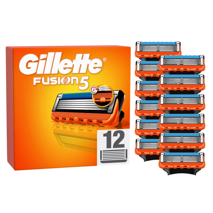 Gillette Fusion5 Miesten partaterät - Oranssi/musta - 12 kpl ryhmässä KAUNEUS JA TERVEYS / Hiukset &Stailaus / Sheivaus ja trimmaus / Partahöylät & Tarvikkeet @ TP E-commerce Nordic AB (D19009)