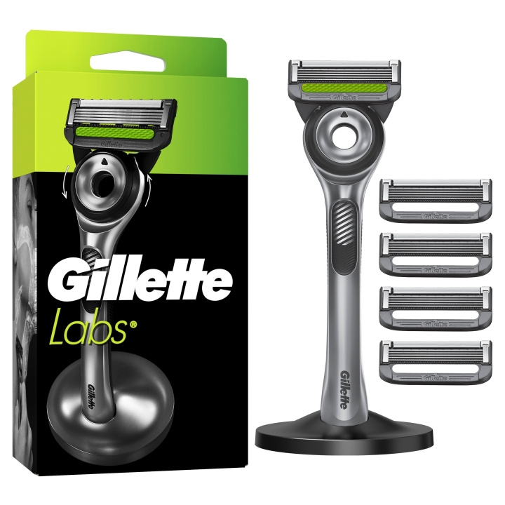 Gillette GilletteLabs with Exfoliating Bar Shaving Razor For Men - vihreä/musta ryhmässä KAUNEUS JA TERVEYS / Hiukset &Stailaus / Sheivaus ja trimmaus / Partahöylät & Tarvikkeet @ TP E-commerce Nordic AB (D19011)