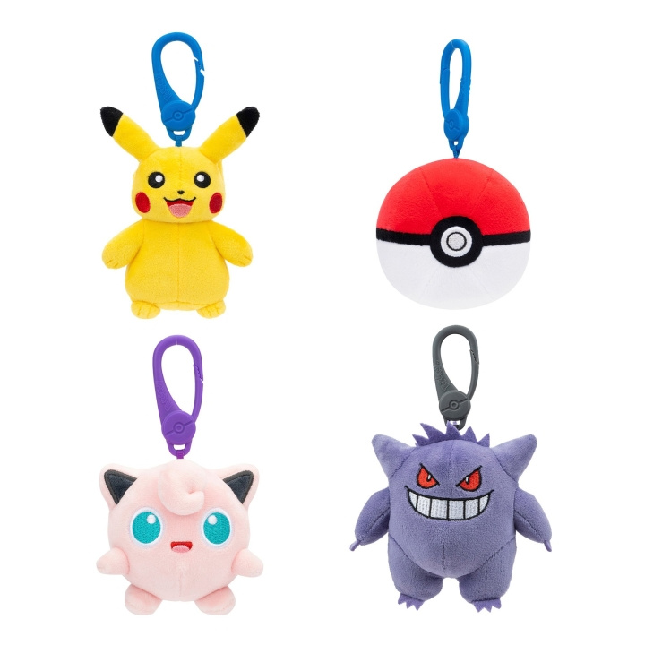 Pokémon Plush Clip On W12 Ass - (95177-12) ryhmässä LELUT, TUOTTEET LAPSILLE JA VAUVOILLE / Leikkikalut, Askartelu &Pelit / Figuurit, miniatyyrit ja tarvikkeet @ TP E-commerce Nordic AB (D19062)
