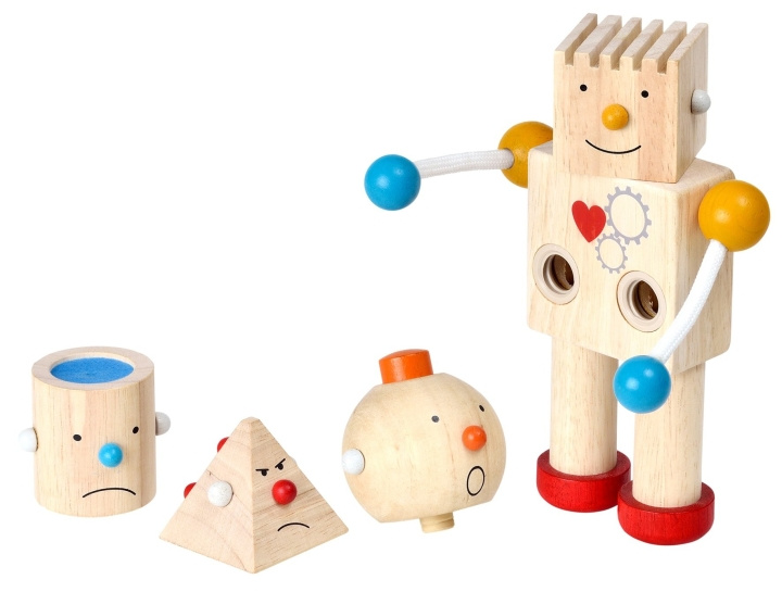 PlanToys Rakenna robotti - (PT-5183) ryhmässä LELUT, TUOTTEET LAPSILLE JA VAUVOILLE / Leikkikalut, Askartelu &Pelit / Lelusarja @ TP E-commerce Nordic AB (D19070)