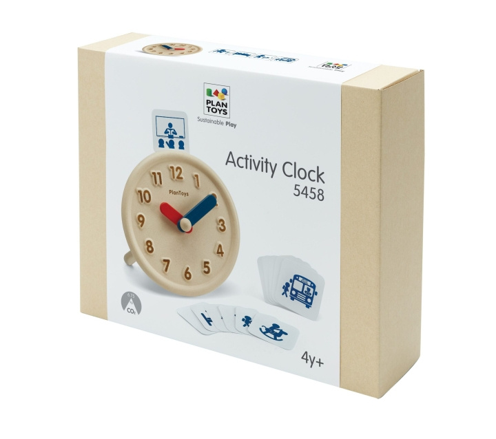 PlanToys Oppimisaktiivisuuskello - (PT-5458) ryhmässä LELUT, TUOTTEET LAPSILLE JA VAUVOILLE / Lelut vauvoille (0-3v) / Toiminnalliset lelut @ TP E-commerce Nordic AB (D19071)