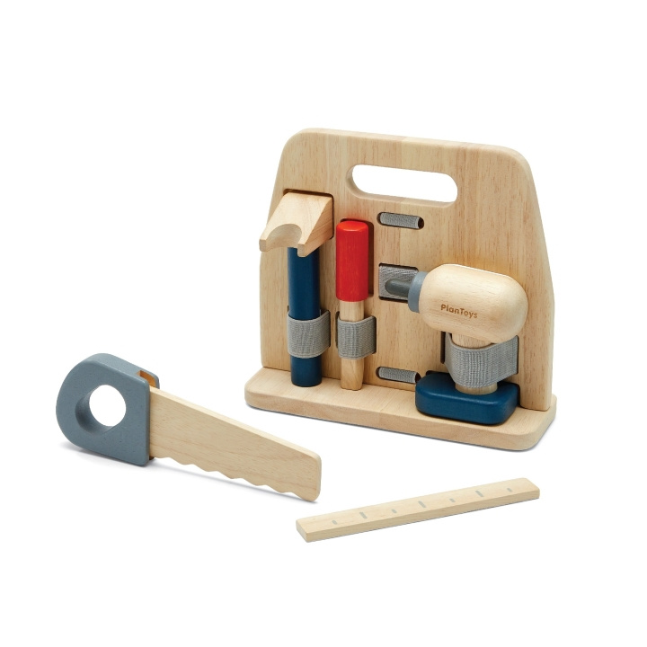 PlanToys Kätevä puusepän setti - Monivärinen - 36-60 m ryhmässä LELUT, TUOTTEET LAPSILLE JA VAUVOILLE / Leikkikalut, Askartelu &Pelit / Lelusarja @ TP E-commerce Nordic AB (D19073)