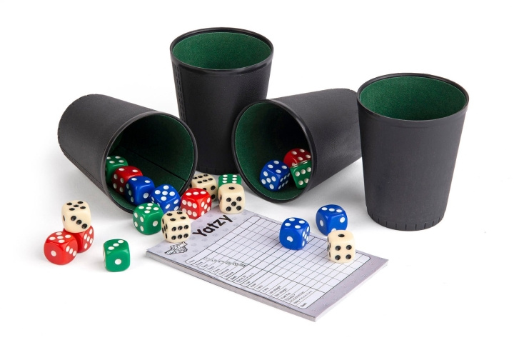Vini Games Vini Game - Yatzy 4 pers. Set (31216) ryhmässä LELUT, TUOTTEET LAPSILLE JA VAUVOILLE / Peli / Lautapelit @ TP E-commerce Nordic AB (D19077)