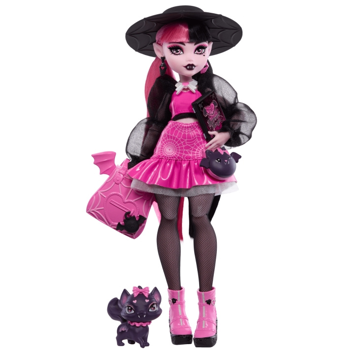 Monster High - Ydinnukke lemmikin kanssa - Draculaura (HRP64) ryhmässä LELUT, TUOTTEET LAPSILLE JA VAUVOILLE / Leikkikalut, Askartelu &Pelit / Nuket & Tarvikkeet @ TP E-commerce Nordic AB (D19166)
