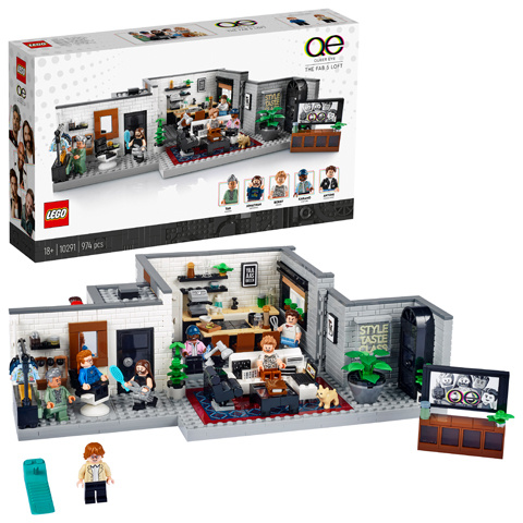 LEGO Ikonit - Queer Eye - The Fab 5 Loft (10291) ryhmässä LELUT, TUOTTEET LAPSILLE JA VAUVOILLE / Leikkikalut, Askartelu &Pelit / Rakennuslelut / Lego @ TP E-commerce Nordic AB (D19173)