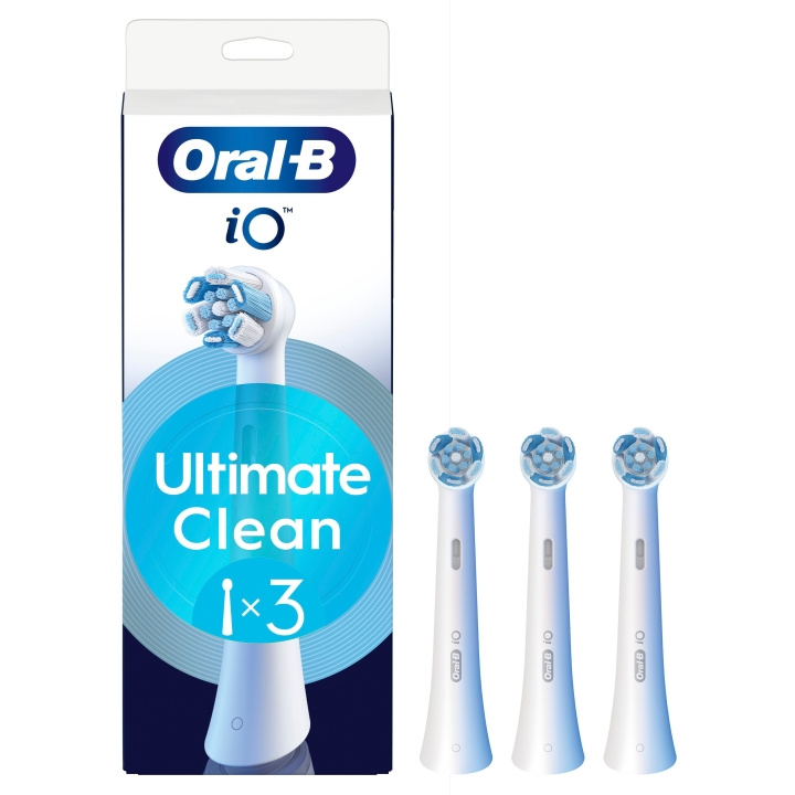 Oral B Oral-B iO-sarjan Ultimate Clean -vaihtoharjanpäät - valkoinen - 3 kpl ryhmässä KAUNEUS JA TERVEYS / Suunhoito / Sähköhammasharjat Tarvikkeet @ TP E-commerce Nordic AB (D19188)