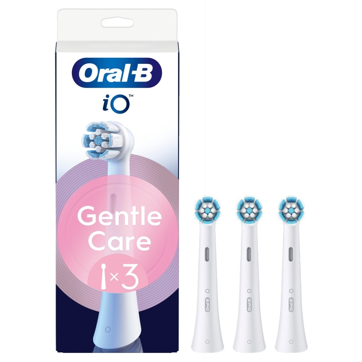 Oral B Oral-B iO Series Gentle Care -suihkuharjan vaihtoharjanpäät - valkoinen - 3 kpl ryhmässä KAUNEUS JA TERVEYS / Suunhoito / Sähköhammasharjat Tarvikkeet @ TP E-commerce Nordic AB (D19189)