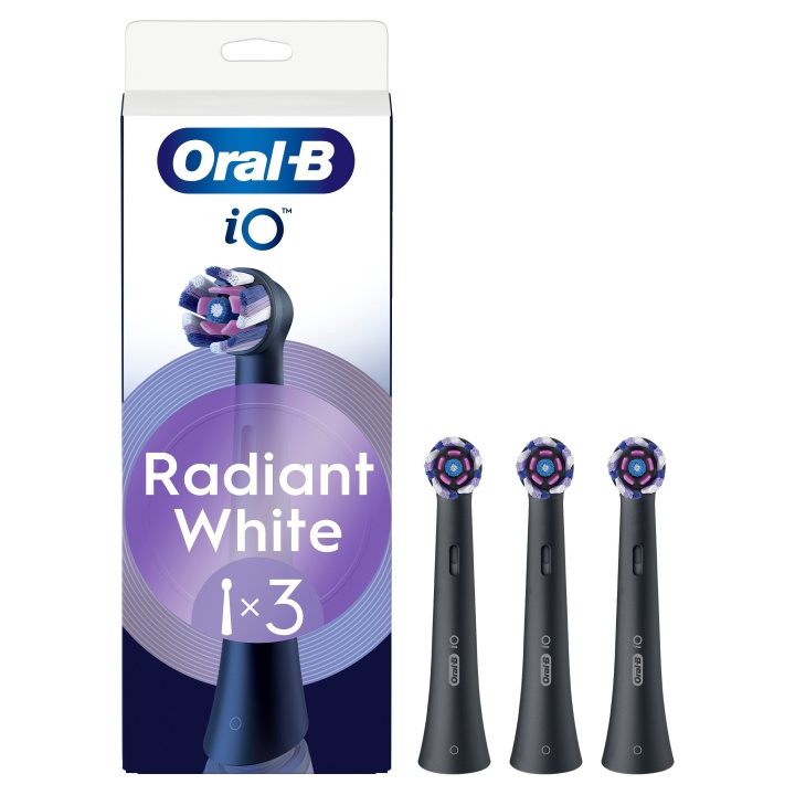 Oral B Oral-B iO Series Radiant White -suihkuharjan vaihtopäät - musta - 3 kpl ryhmässä KAUNEUS JA TERVEYS / Suunhoito / Sähköhammasharjat Tarvikkeet @ TP E-commerce Nordic AB (D19192)