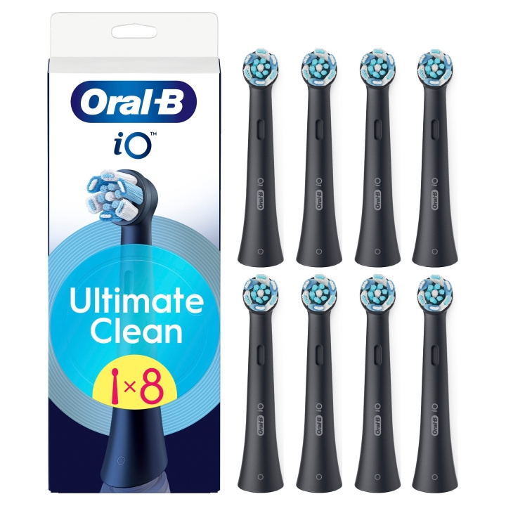 Oral B Oral-B iO-sarjan Ultimate Clean musta vaihtoharjanpää - musta - 8 kpl ryhmässä KAUNEUS JA TERVEYS / Suunhoito / Sähköhammasharjat Tarvikkeet @ TP E-commerce Nordic AB (D19194)