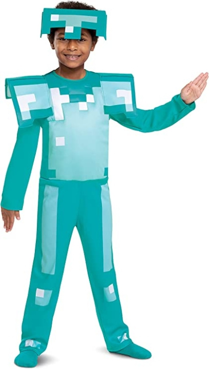 Disguise Minecraft puku - timanttihaarniskat (116 cm) ryhmässä LELUT, TUOTTEET LAPSILLE JA VAUVOILLE / Leikkikalut, Askartelu &Pelit / Naamiaisasut @ TP E-commerce Nordic AB (D19201)