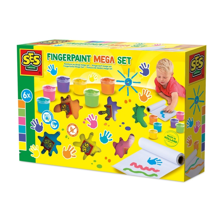 SES Creative Sormiväri Mega Set 6x110ml - (S00393) ryhmässä LELUT, TUOTTEET LAPSILLE JA VAUVOILLE / Leikkikalut, Askartelu &Pelit / Käsityöt @ TP E-commerce Nordic AB (D19222)