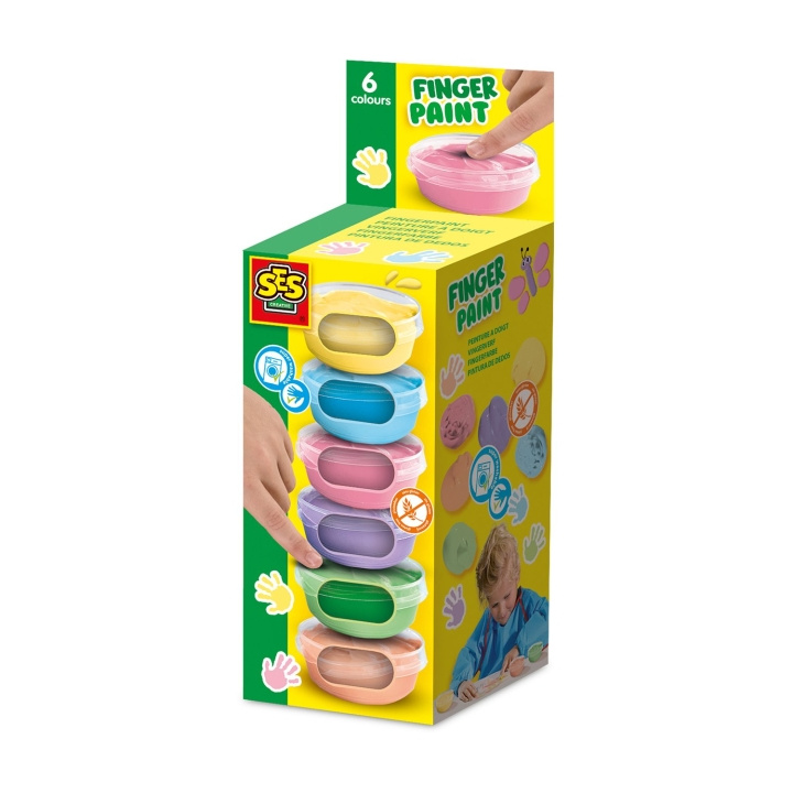 SES Creative Sormiväri pastelli 6x45ml - (S00397) ryhmässä LELUT, TUOTTEET LAPSILLE JA VAUVOILLE / Leikkikalut, Askartelu &Pelit / Käsityöt @ TP E-commerce Nordic AB (D19223)