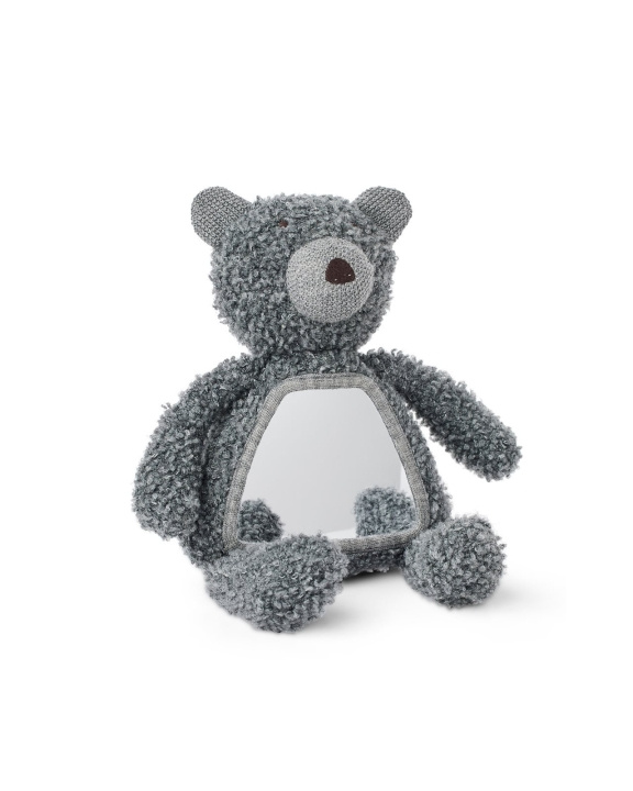 Smallstuff Toimintakarhu, peili, villabuklee, harmaa - (40048-04) ryhmässä LELUT, TUOTTEET LAPSILLE JA VAUVOILLE / Lelut vauvoille (0-3v) / Pehmolelut @ TP E-commerce Nordic AB (D19233)