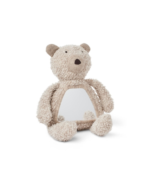 Smallstuff Toimintakarhu, peili, villabuklee, luonto - (40048-06) ryhmässä LELUT, TUOTTEET LAPSILLE JA VAUVOILLE / Lelut vauvoille (0-3v) / Pehmolelut @ TP E-commerce Nordic AB (D19235)