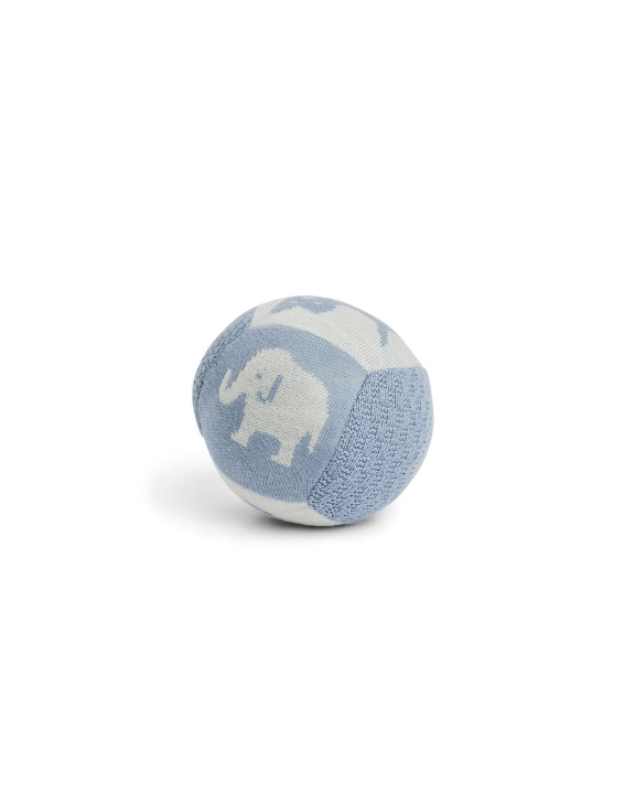 Smallstuff Pallo, merinovilla, sininen - (70019-01) ryhmässä LELUT, TUOTTEET LAPSILLE JA VAUVOILLE / Lelut vauvoille (0-3v) / Toiminnalliset lelut @ TP E-commerce Nordic AB (D19241)