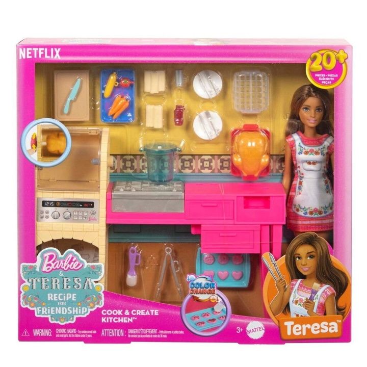Barbie Barbie Resepti ystävyydelle Teresan keittiö - (960-2517) ryhmässä LELUT, TUOTTEET LAPSILLE JA VAUVOILLE / Leikkikalut, Askartelu &Pelit / Nuket & Tarvikkeet @ TP E-commerce Nordic AB (D19255)