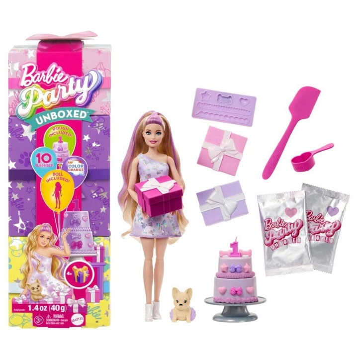 Barbie Barbie Party Unboxed Blonde Doll - (960-2523) ryhmässä LELUT, TUOTTEET LAPSILLE JA VAUVOILLE / Leikkikalut, Askartelu &Pelit / Nuket & Tarvikkeet @ TP E-commerce Nordic AB (D19256)