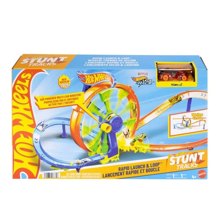 Hot Wheels Stunt Tracks Rapid Launch & Loop - (965-2503) ryhmässä LELUT, TUOTTEET LAPSILLE JA VAUVOILLE / Leikkikalut, Askartelu &Pelit / Lelusarja @ TP E-commerce Nordic AB (D19261)