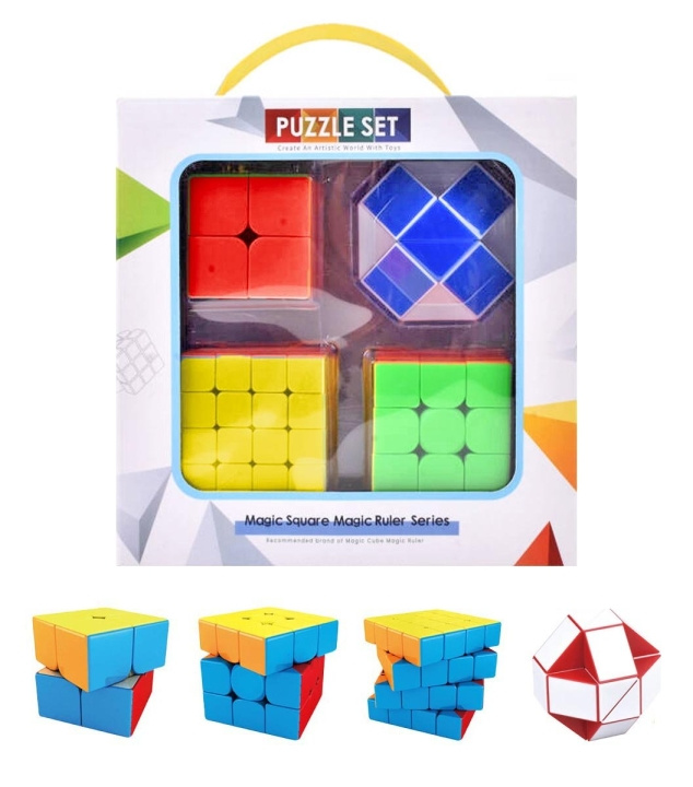 Vini Games Vini Game - Magic 3x Cube + viivoitin (31286) ryhmässä LELUT, TUOTTEET LAPSILLE JA VAUVOILLE / Leikkikalut, Askartelu &Pelit / Lelut @ TP E-commerce Nordic AB (D19263)