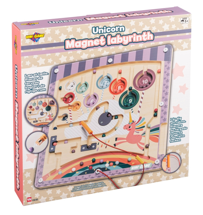 Vini Games Yksisarvinen puu/magneettipeli (31913) ryhmässä LELUT, TUOTTEET LAPSILLE JA VAUVOILLE / Leikkikalut, Askartelu &Pelit / Piirrä ja laske @ TP E-commerce Nordic AB (D19267)