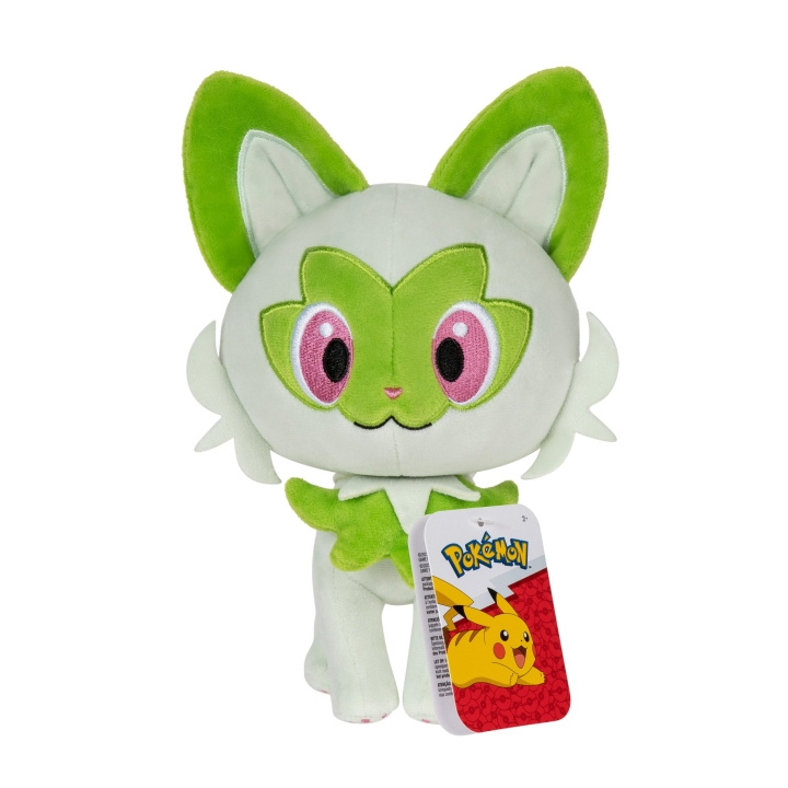 Pokémon PEHMOINEN 20 CM SPRIGATITO CDU (PKW3353) ryhmässä LELUT, TUOTTEET LAPSILLE JA VAUVOILLE / Lelut vauvoille (0-3v) / Pehmolelut @ TP E-commerce Nordic AB (D19290)