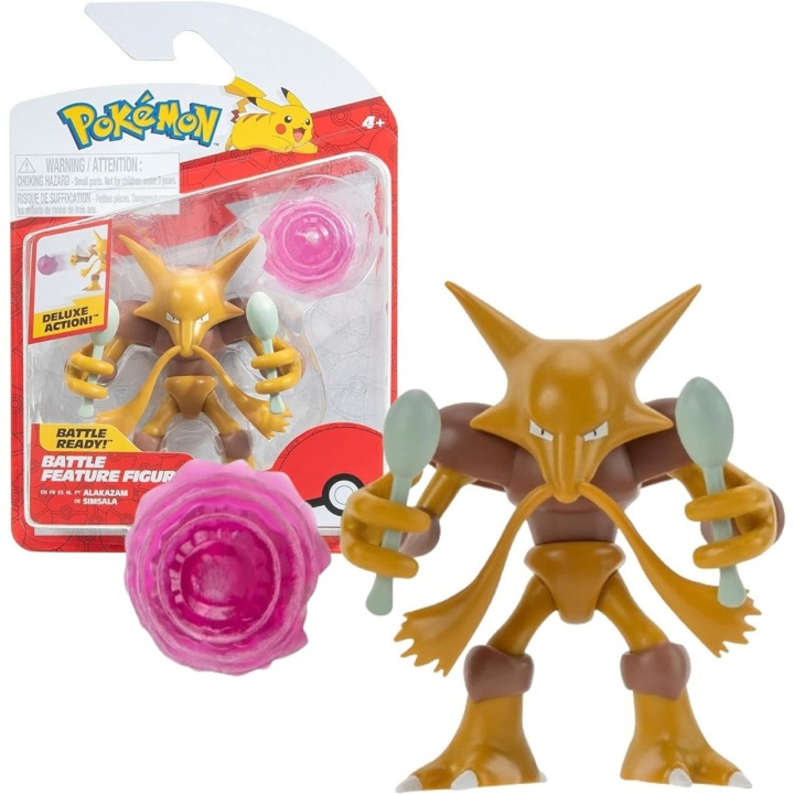Pokémon Taisteluominaisuushahmo Alakazam - (PKW3036) ryhmässä LELUT, TUOTTEET LAPSILLE JA VAUVOILLE / Leikkikalut, Askartelu &Pelit / Figuurit, miniatyyrit ja tarvikkeet @ TP E-commerce Nordic AB (D19300)