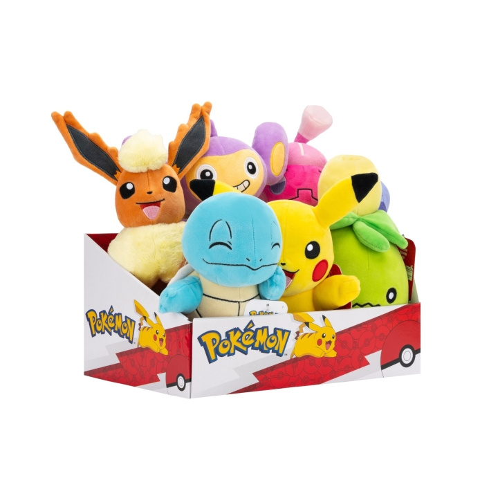 Pokémon Plush 20 CM Asst. (95217-21) ryhmässä LELUT, TUOTTEET LAPSILLE JA VAUVOILLE / Lelut vauvoille (0-3v) / Pehmolelut @ TP E-commerce Nordic AB (D19303)