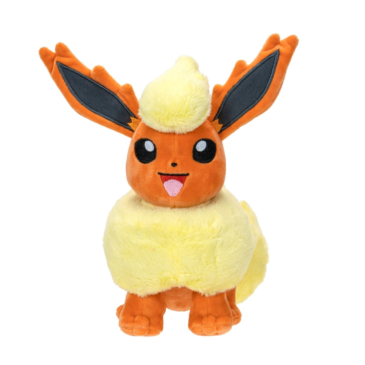 Pokémon Pehmoinen 20 cm Flareon (PKW3406) ryhmässä LELUT, TUOTTEET LAPSILLE JA VAUVOILLE / Lelut vauvoille (0-3v) / Pehmolelut @ TP E-commerce Nordic AB (D19304)