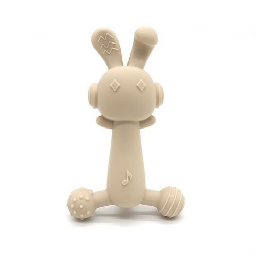 Magni Tutti, jossa on tuntopinnat, beige - (5736) ryhmässä LELUT, TUOTTEET LAPSILLE JA VAUVOILLE / Vauvatuotteet / Tutit & Hammasrenkaat @ TP E-commerce Nordic AB (D19318)