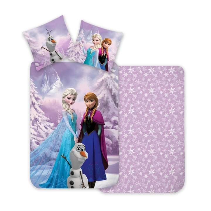 Disney Vuodevaatteet - Junior koko 100x140 cm - Disney Frozen ryhmässä LELUT, TUOTTEET LAPSILLE JA VAUVOILLE / Lasten tekstiilit / Sänkyvaatteet @ TP E-commerce Nordic AB (D19345)