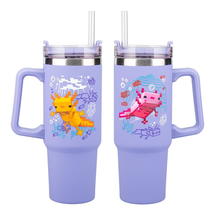 Minecraft Purple 900ml eristetty kuppi ja olki ryhmässä LELUT, TUOTTEET LAPSILLE JA VAUVOILLE / Syö ja juo / Tuttipullot & Tarvikkeet @ TP E-commerce Nordic AB (D19346)
