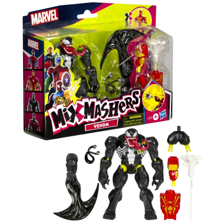 Marvel Hämähäkkimies Venom Mix Mashers Toimintafiguuri (F9216) ryhmässä LELUT, TUOTTEET LAPSILLE JA VAUVOILLE / Leikkikalut, Askartelu &Pelit / Figuurit, miniatyyrit ja tarvikkeet @ TP E-commerce Nordic AB (D19347)