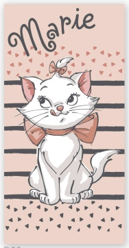 Disney Aristocats Pyyhe - 70x140 cm - Aristocat (110047) ryhmässä KOTI, TALOUS JA PUUTARHA / Kylpyhuone / Pyyhkeet @ TP E-commerce Nordic AB (D19382)