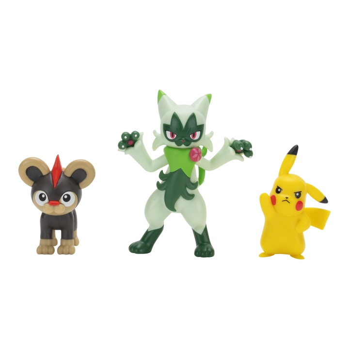 Pokémon Taisteluhahmo 3 PK Litleo, Pikachu, Floragato - (PKW4087) ryhmässä LELUT, TUOTTEET LAPSILLE JA VAUVOILLE / Leikkikalut, Askartelu &Pelit / Figuurit, miniatyyrit ja tarvikkeet @ TP E-commerce Nordic AB (D19505)