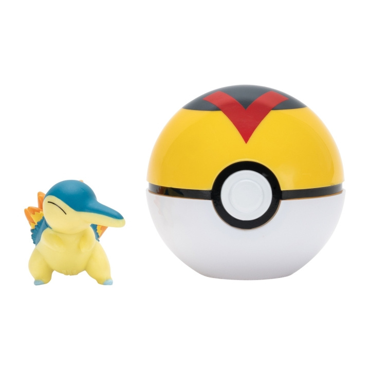 Pokémon Clip N Go Cyndaquil tasopallolla - (PKW4150) ryhmässä LELUT, TUOTTEET LAPSILLE JA VAUVOILLE / Leikkikalut, Askartelu &Pelit / Figuurit, miniatyyrit ja tarvikkeet @ TP E-commerce Nordic AB (D19507)