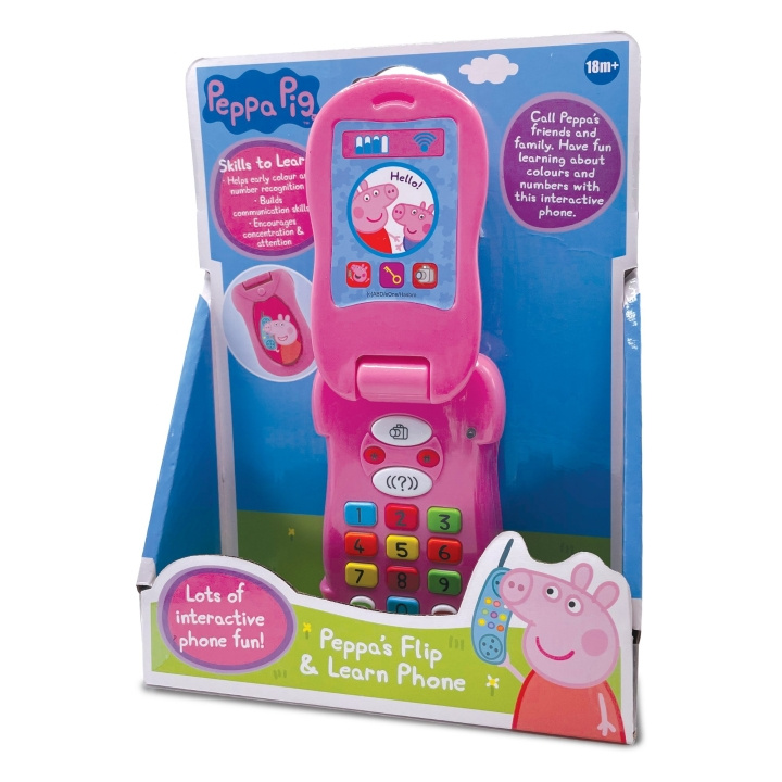 Peppa Pig Flip Phone (DK/SE/NO/FI) (PP064L) ryhmässä LELUT, TUOTTEET LAPSILLE JA VAUVOILLE / Leikkikalut, Askartelu &Pelit / Lelusarja @ TP E-commerce Nordic AB (D19514)