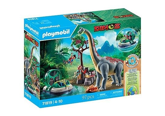 Playmobil Brachiosaurus ilmatyynyaluksen kanssa (71819) ryhmässä LELUT, TUOTTEET LAPSILLE JA VAUVOILLE / Leikkikalut, Askartelu &Pelit / Lelusarja @ TP E-commerce Nordic AB (D19557)