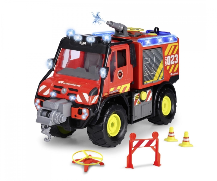 Dickie Toys Unimog U530 Fire Rescue (203719033) ryhmässä LELUT, TUOTTEET LAPSILLE JA VAUVOILLE / Leikkikalut, Askartelu &Pelit / Leikkiautot @ TP E-commerce Nordic AB (D19570)