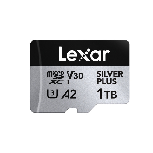 Lexar microSDXC Professional SILVER Plus UHS-I/U3/A2/4K R205/W150 (V30) - 1TB ryhmässä KODINELEKTRONIIKKA / Tallennusvälineet / Muistikortit / SD/SDHC/SDXC @ TP E-commerce Nordic AB (D19596)