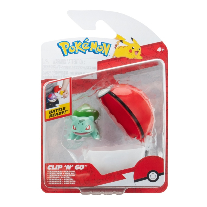 Pokémon Clip N Go Bulbasaur ja poke-pallo (PKW3634) ryhmässä LELUT, TUOTTEET LAPSILLE JA VAUVOILLE / Leikkikalut, Askartelu &Pelit / Figuurit, miniatyyrit ja tarvikkeet @ TP E-commerce Nordic AB (D19599)